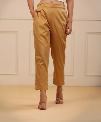 Juniper Regular Fit Women Khaki Trousers