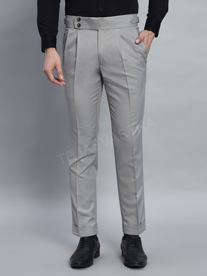 FASHIONEMPIRE Regular Fit Men Grey Trousers