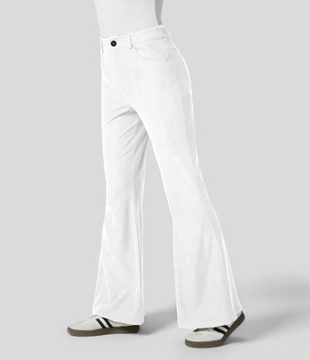 Rajovati Loose Fit Women White Trousers