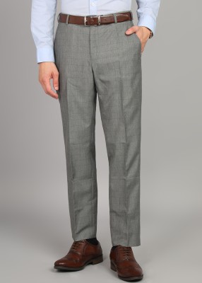 PARK AVENUE Slim Fit Men Beige Trousers