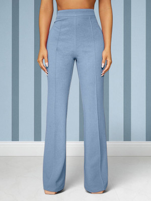Anitafashion Comfort Fit, Regular Fit Women Light Blue Trousers