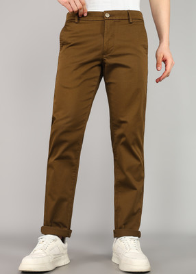 Arrow Sport Slim Fit Men Khaki Trousers