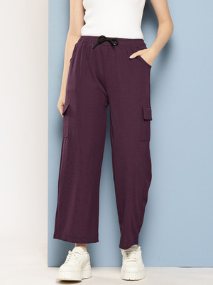 CORSICA Regular Fit Women Purple Trousers