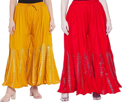 MIXFIT Flared Women Multicolor Trousers