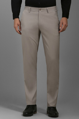 LOUIS PHILIPPE Regular Fit Men Grey Trousers