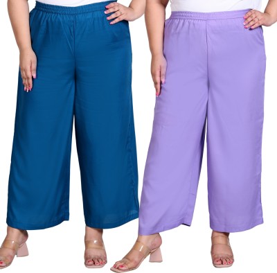 Prin Fashion House Relaxed Women Blue, Light Blue Trousers