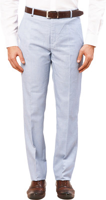 Raymond Slim Fit Men Blue Trousers