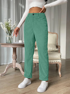 Rajovati Slim Fit Women Blue Trousers