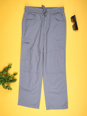 V-MART Regular Fit Boys Grey Trousers