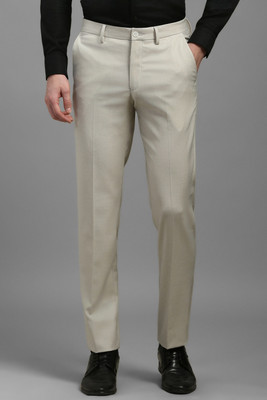 LOUIS PHILIPPE Slim Fit Men Grey Trousers