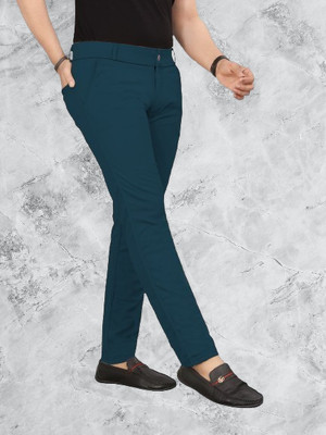 Nortex Regular Fit Men Blue Trousers
