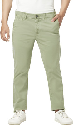 Urban Ranger by Pantaloons Slim Fit Men Green Trousers