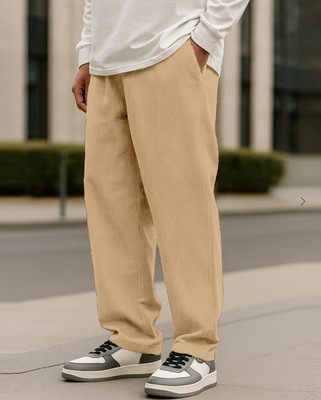 SZN Regular Fit Men Beige Trousers