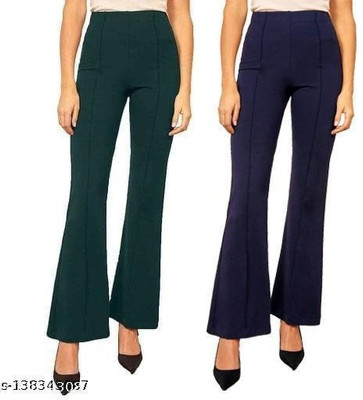 Absorbing Regular Fit Women Dark Blue Trousers