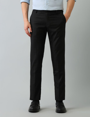 ARROW Slim Fit Men Black Trousers