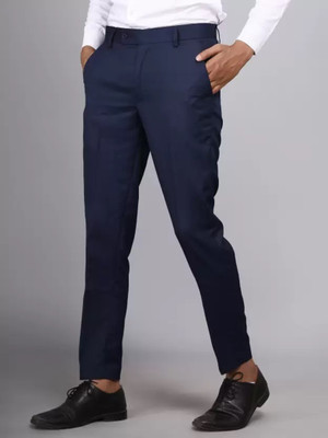 FUBAR Relaxed Men Dark Blue Trousers