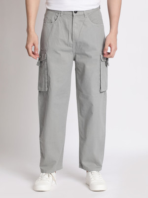 Roadster Loose Fit Men Grey Trousers