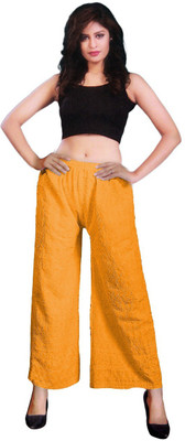 Trusha Dresses Relaxed Women Yellow Trousers
