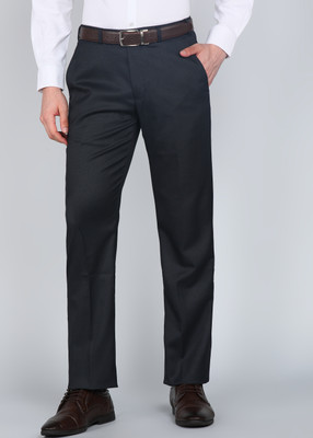 PARK AVENUE Regular Fit Men Blue Trousers