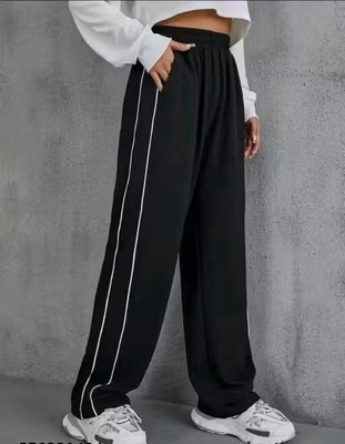Kaphal Loose Fit Women Black Trousers
