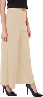 Kapok Gold Relaxed Women Beige Trousers