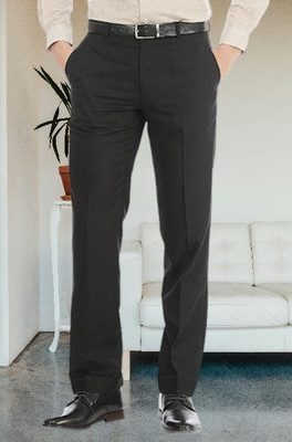 AD & AV Regular Fit Men Black Trousers