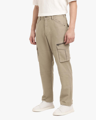 RARE RABBIT Regular Fit Men Beige Trousers