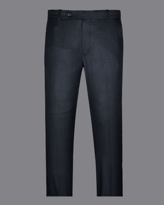 french crown Regular Fit Men Dark Blue Trousers