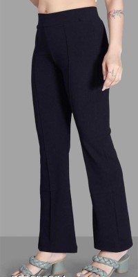 CitySquad Flared Women Dark Blue Trousers