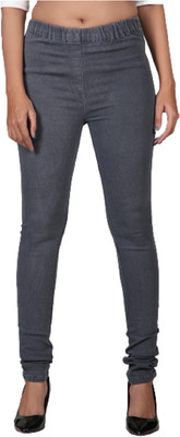 Fitwings Skinny Fit Women Grey Trousers
