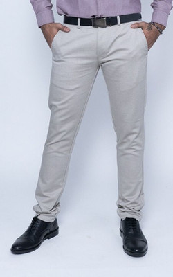 Nanzi Regular Fit Men Grey Trousers
