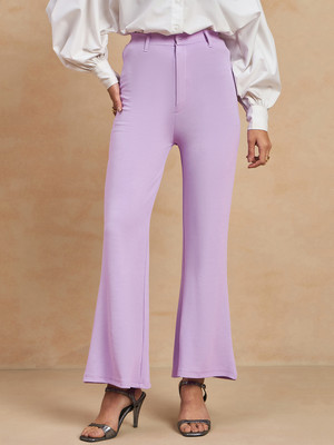 COLOR CAPITAL Slim Fit Women Purple Trousers