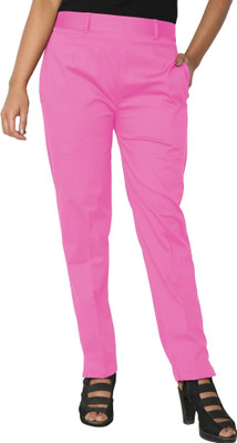 HouseOfCommon Regular Fit Women Pink Trousers
