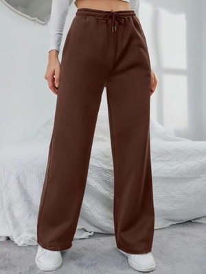 triraj Loose Fit Women Brown Trousers