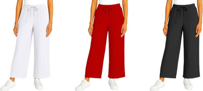ALKASWAA CLOTHING Flared Women Black, Red, White Trousers