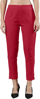 Femmora Comfort Fit Women Pink Trousers