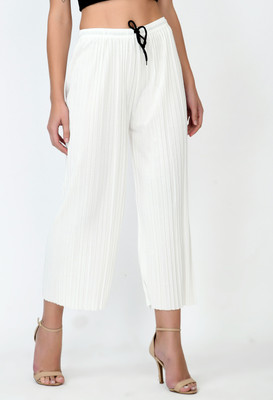 CitySquad Relaxed Women White Trousers
