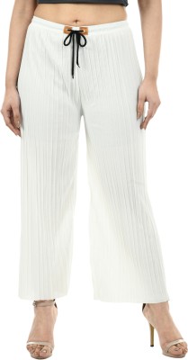 TOLIKE Relaxed Women White Trousers