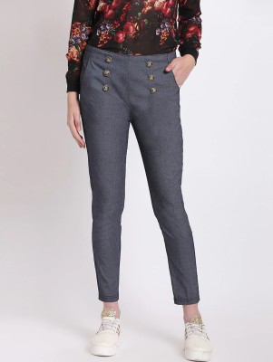 SRKE Regular Fit Women Grey Trousers