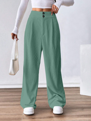 Rajovati Loose Fit Women Blue Trousers