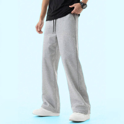 WEVOK WEAR Relaxed Men Grey Trousers