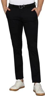 ARSH Slim Fit Men Black Trousers