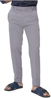 TECH & FUTURE Regular Fit Men Grey Trousers