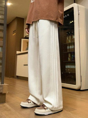 Leriya Fashion Regular Fit Men White Trousers