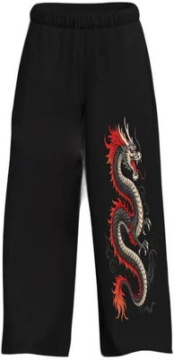 glitsy Regular Fit Men Black Trousers
