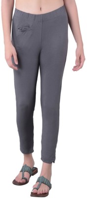 Comfort Lady Regular Fit Women Grey Trousers