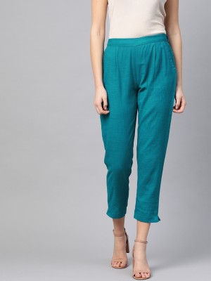 Yash Gallery Regular Fit Women Blue Trousers