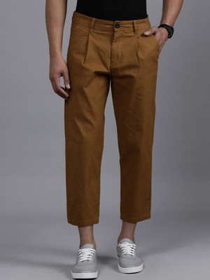 WROGN Regular Fit Men Brown Trousers