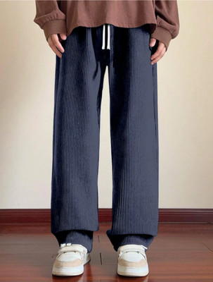 deslizar Slim Fit Men Brown Trousers