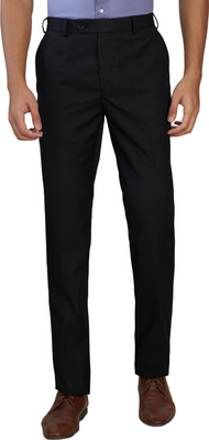 Raymond Regular Fit Men Black Trousers